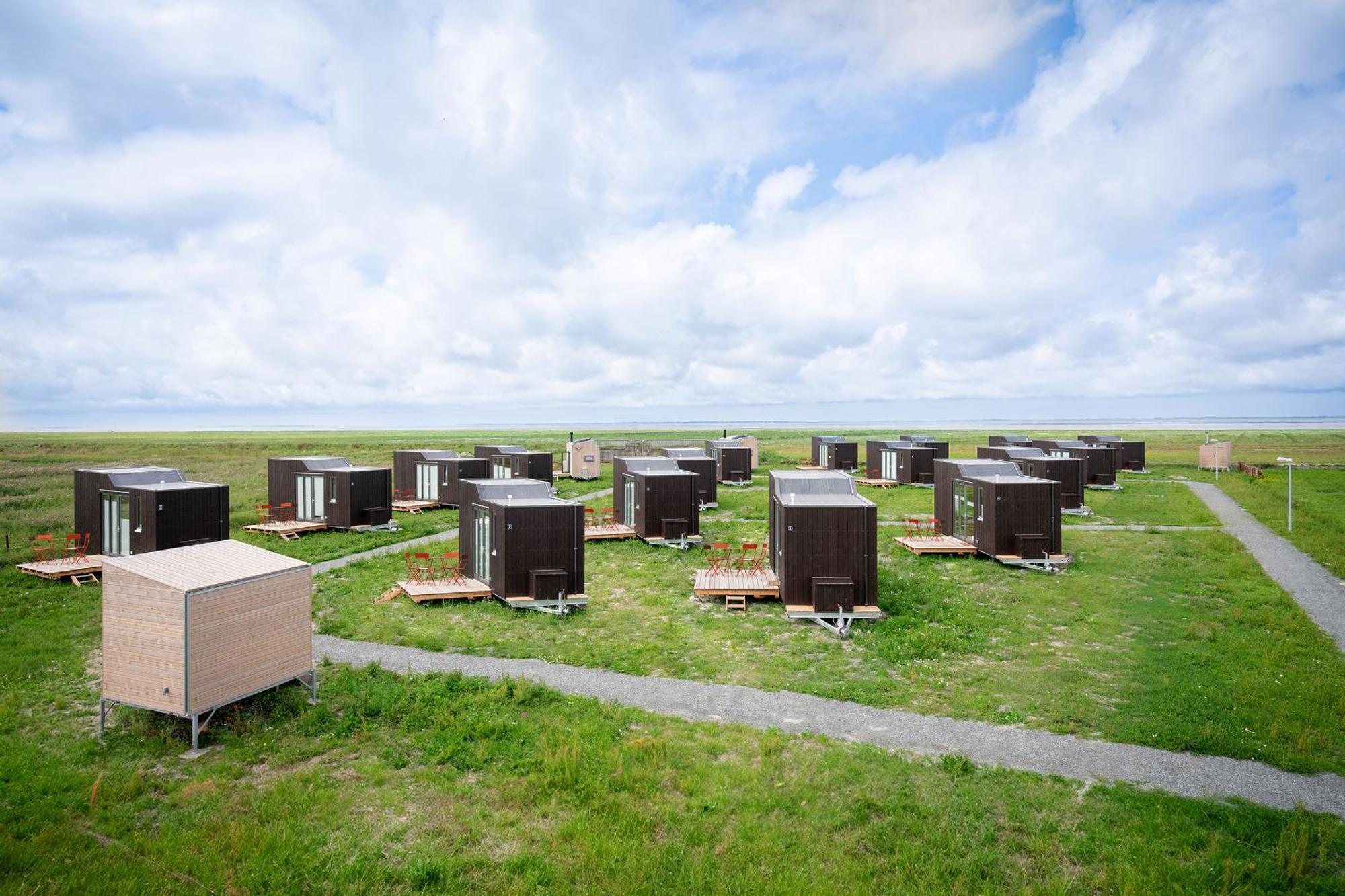Tiny House Pioneer 18 Zur Meerseite - Green Tiny Village Harlesiel 卡罗利嫩西尔 外观 照片